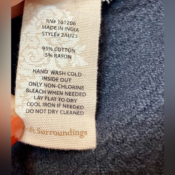 Soft Surroundings Black Tunic Sweater, size XL - Picture 9 of 9